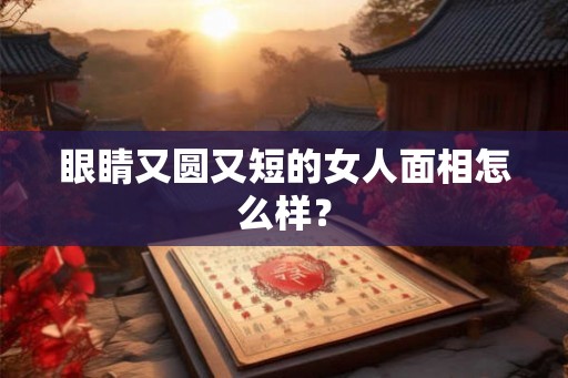 眼睛又圆又短的女人面相怎么样? 眼睛又圆又短的女人面相怎么样?