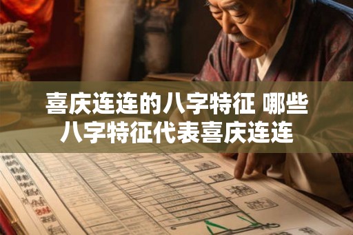 喜庆连连的八字特征 哪些八字特征代表喜庆连连