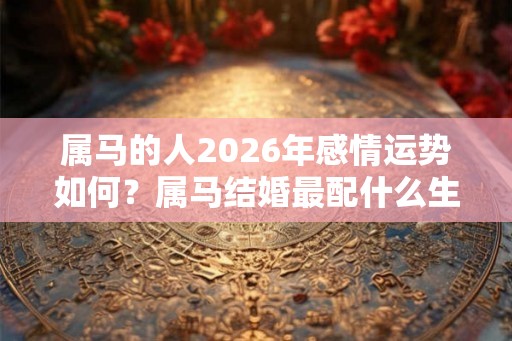 属马的人2026年感情运势如何？属马结婚最配什么生肖？