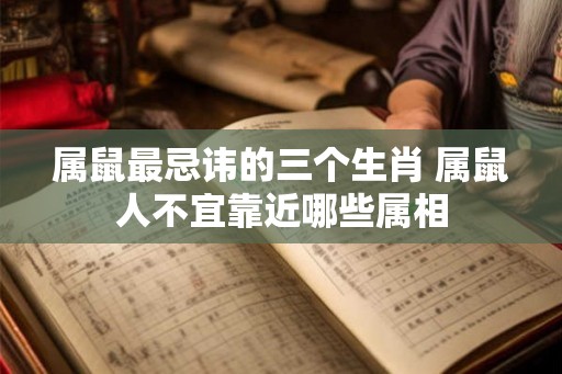 属鼠最忌讳的三个生肖 属鼠人不宜靠近哪些属相 属鼠最忌讳的三个生肖 属鼠人不宜靠近哪些属相