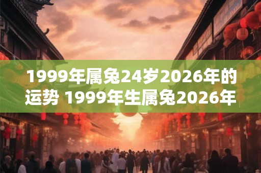 1999年属兔24岁2026年的运势 1999年生属兔2026年运势如何 1999年属兔24岁2026年的运势 1999年生属兔2026年运势如何