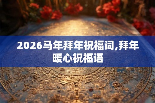 2026马年拜年祝福词,拜年暖心祝福语