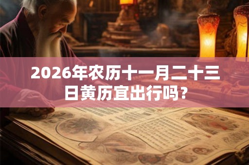 2026年农历十一月二十三日黄历宜出行吗? 2026年农历十一月二十三日黄历宜出行吗?