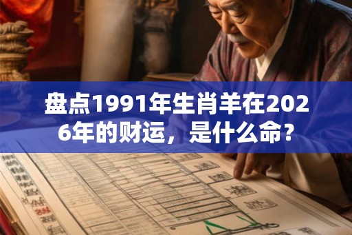 盘点1991年生肖羊在2026年的财运，是什么命？