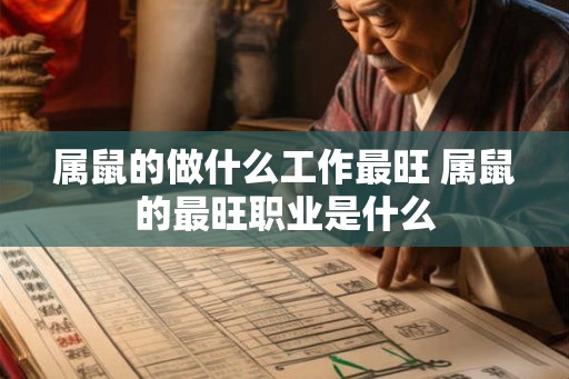 属鼠的做什么工作最旺 属鼠的最旺职业是什么
