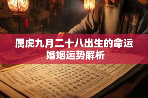 属虎九月二十八出生的命运 婚姻运势解析
