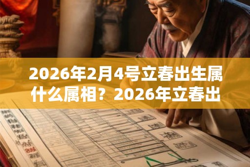 2026年2月4号立春出生属什么属相？2026年立春出生的男孩取名