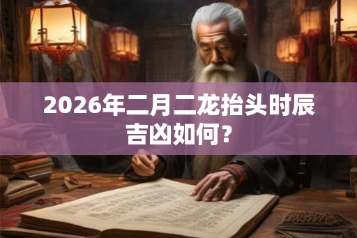 2026年二月二龙抬头时辰吉凶如何？