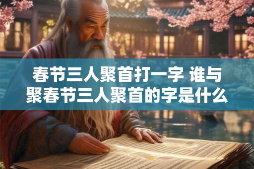 春节三人聚首打一字 谁与聚春节三人聚首的字是什么