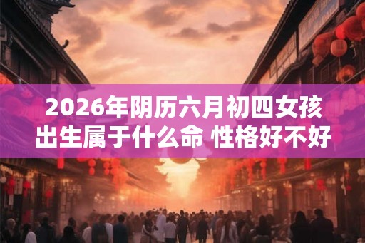 2026年阴历六月初四女孩出生属于什么命 性格好不好相处