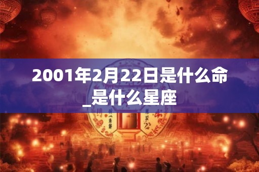 2001年2月22日是什么命_是什么星座