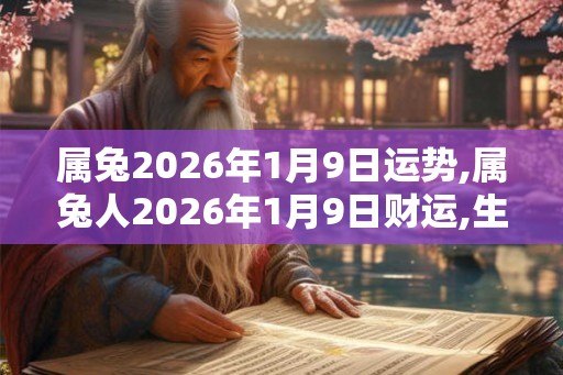 属兔2026年1月9日运势,属兔人2026年1月9日财运,生肖兔2026年1月9日运势