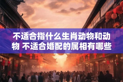 不适合指什么生肖动物和动物 不适合婚配的属相有哪些