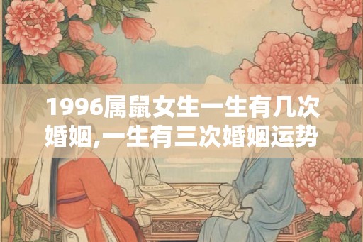 1996属鼠女生一生有几次婚姻,一生有三次婚姻运势好
