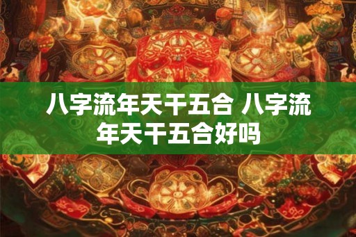 八字流年天干五合 八字流年天干五合好吗