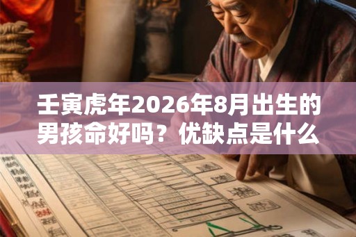 壬寅虎年2026年8月出生的男孩命好吗？优缺点是什么？