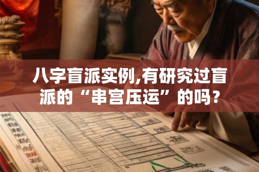 八字盲派实例,有研究过盲派的“串宫压运”的吗？