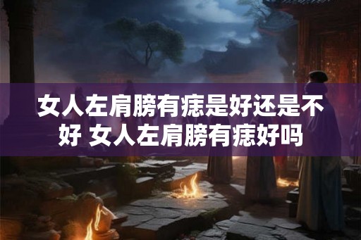 女人左肩膀有痣是好还是不好 女人左肩膀有痣好吗