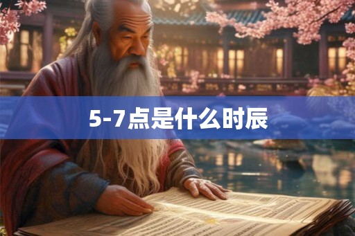 5-7点是什么时辰