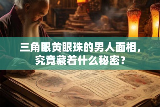 三角眼黄眼珠的男人面相,究竟藏着什么秘密? 三角眼黄眼珠的男人面相,究竟藏着什么秘密?