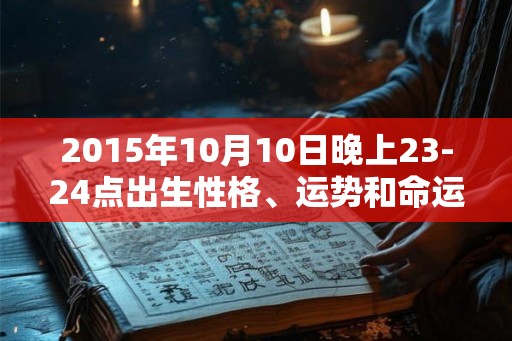 2015年10月10日晚上23-24点出生性格、运势和命运