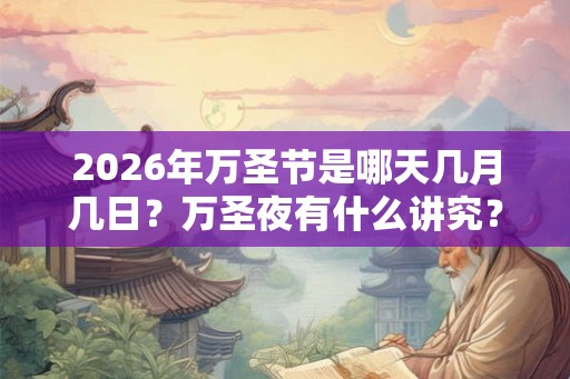 2026年万圣节是哪天几月几日？万圣夜有什么讲究？