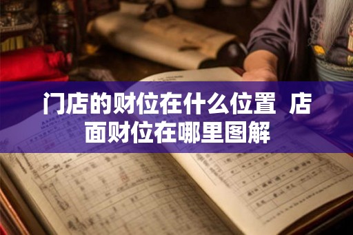 门店的财位在什么位置  店面财位在哪里图解