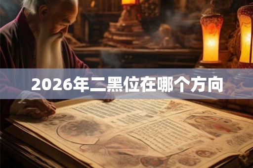 2026年二黑位在哪个方向