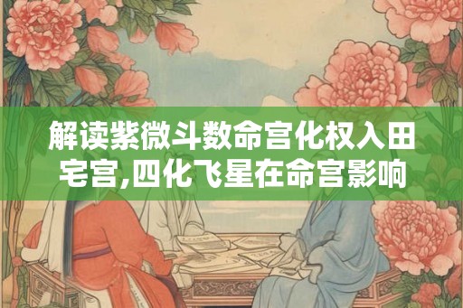 解读紫微斗数命宫化权入田宅宫,四化飞星在命宫影响 解读紫微斗数命宫化权入田宅宫,四化飞星在命宫影响