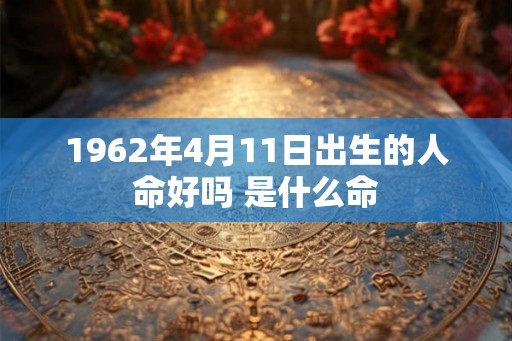 1962年4月11日出生的人命好吗 是什么命