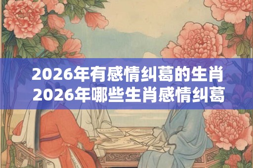 2026年有感情纠葛的生肖 2026年哪些生肖感情纠葛