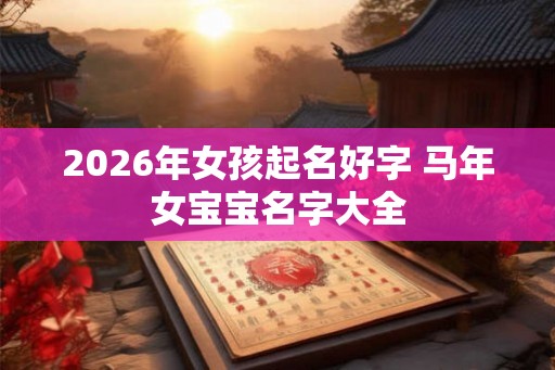 2026年女孩起名好字 马年女宝宝名字大全