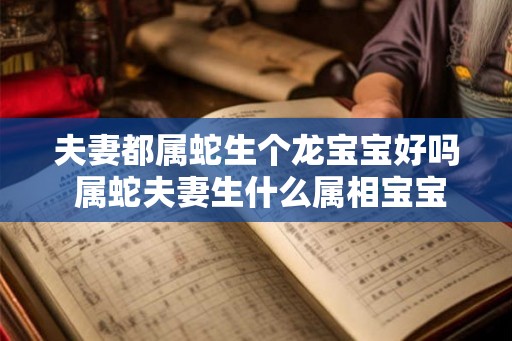 夫妻都属蛇生个龙宝宝好吗 属蛇夫妻生什么属相宝宝好