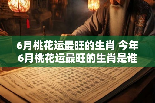 6月桃花运最旺的生肖 今年6月桃花运最旺的生肖是谁 6月桃花运最旺的生肖 今年6月桃花运最旺的生肖是谁
