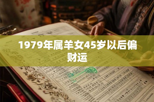 1979年属羊女45岁以后偏财运