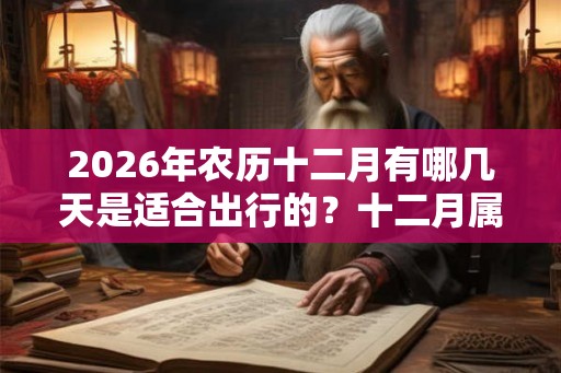 2026年农历十二月有哪几天是适合出行的？十二月属于什么月？