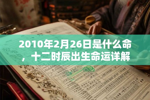 2010年2月26日是什么命,十二时辰出生命运详解 2010年2月26日是什么命,十二时辰出生命运详解