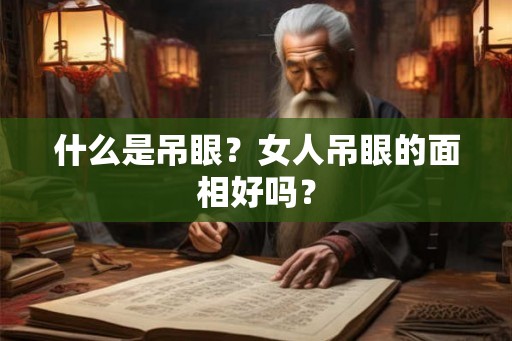 什么是吊眼？女人吊眼的面相好吗？