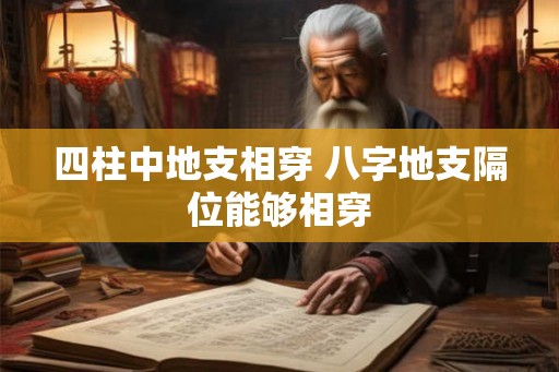 四柱中地支相穿 八字地支隔位能够相穿 四柱中地支相穿 八字地支隔位能够相穿