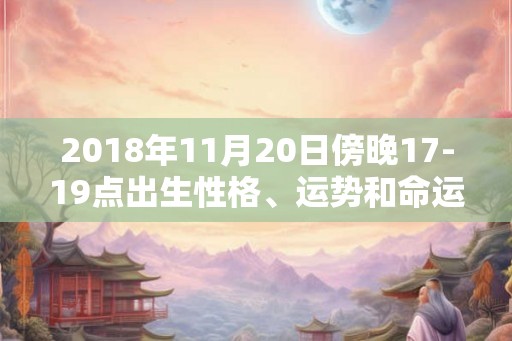 2018年11月20日傍晚17-19点出生性格、运势和命运