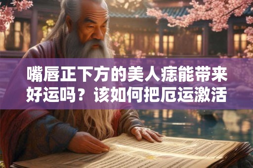 嘴唇正下方的美人痣能带来好运吗？该如何把厄运激活成好运？