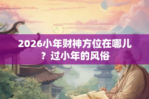 2026小年财神方位在哪儿？过小年的风俗