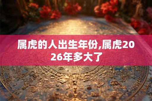 属虎的人出生年份,属虎2026年多大了