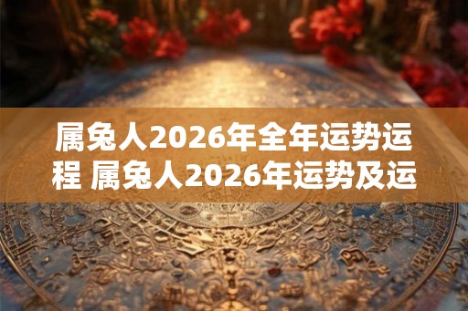 属兔人2026年全年运势运程 属兔人2026年运势及运程每月运程