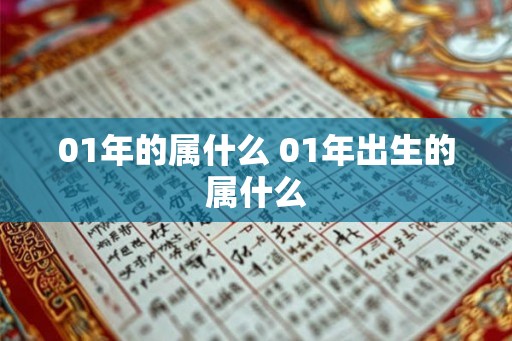 01年的属什么 01年出生的属什么