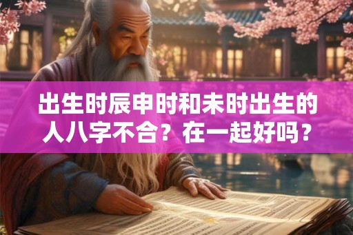 出生时辰申时和未时出生的人八字不合？在一起好吗？