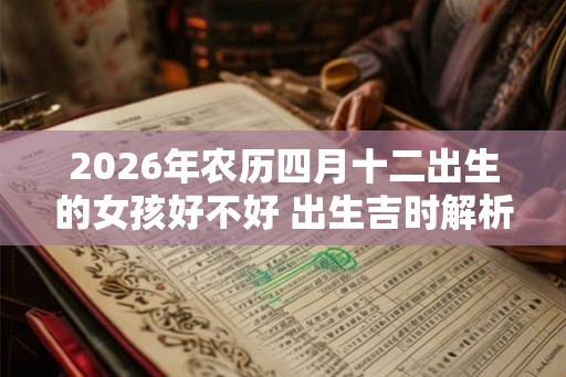 2026年农历四月十二出生的女孩好不好 出生吉时解析 2026年农历四月十二出生的女孩好不好 出生吉时解析