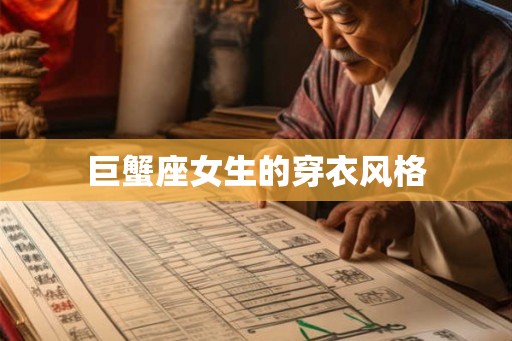 巨蟹座女生的穿衣风格