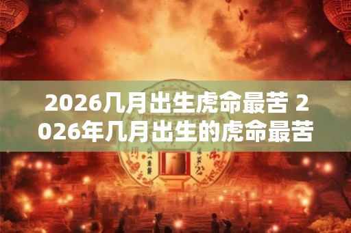 2026几月出生虎命最苦 2026年几月出生的虎命最苦