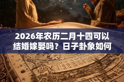2026年农历二月十四可以结婚嫁娶吗？日子卦象如何？